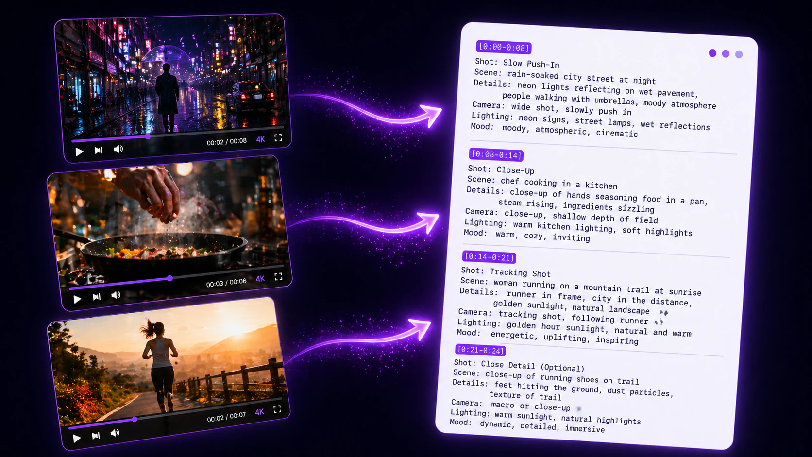 Video Prompt Examples Video to Prompt Generator – Convert Videos into AI Prompts